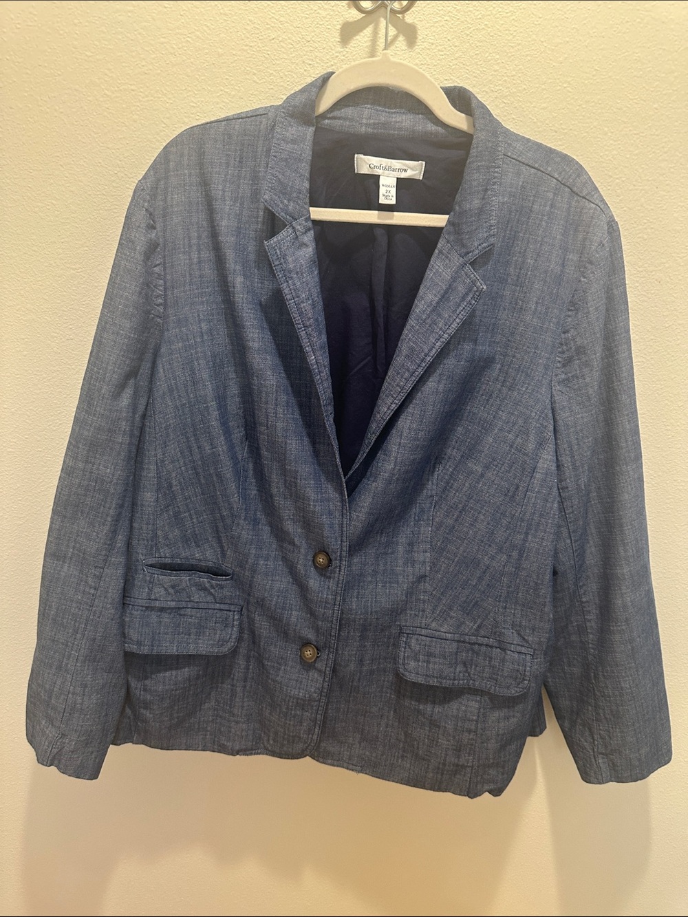 croft & barrow Blue Women's Blazer